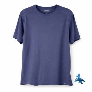 1251 Legends Aviation Tee Split-Hem SS - Large - Blue